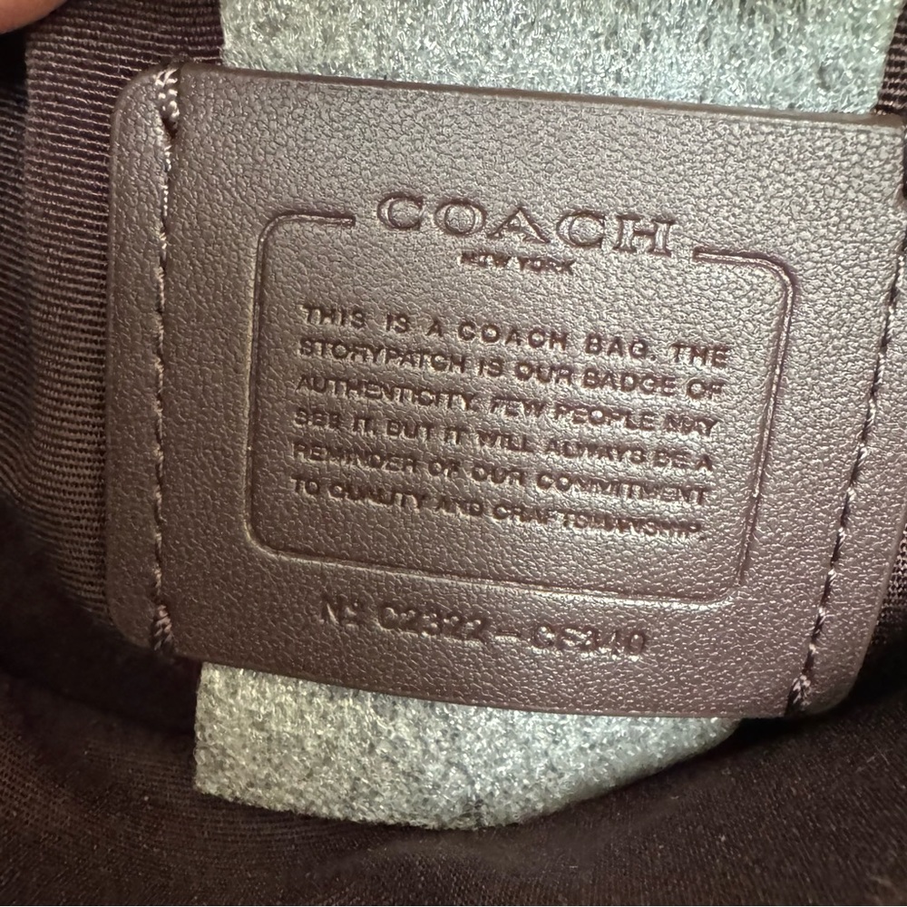 Coach CF340 Crossbody Bag Signature Mini rowan File‎ Mist Purple Silver Hardware - Picture 15 of 15